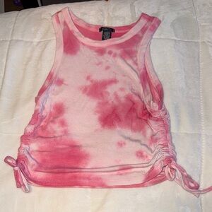 Pink Tie-Dye Tank Top